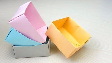 紙盒子怎么做手工簡單,紙盒子怎么做手工簡單正方形紙縮略圖